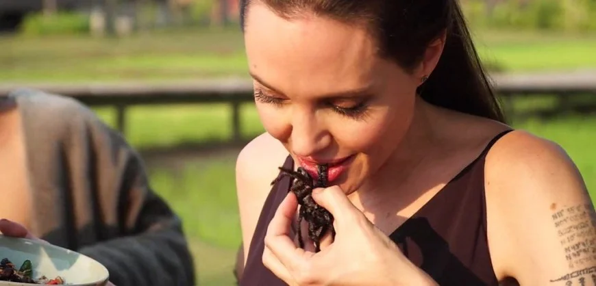 The Daily Rail: Angelina Jolie Eats Bugs!