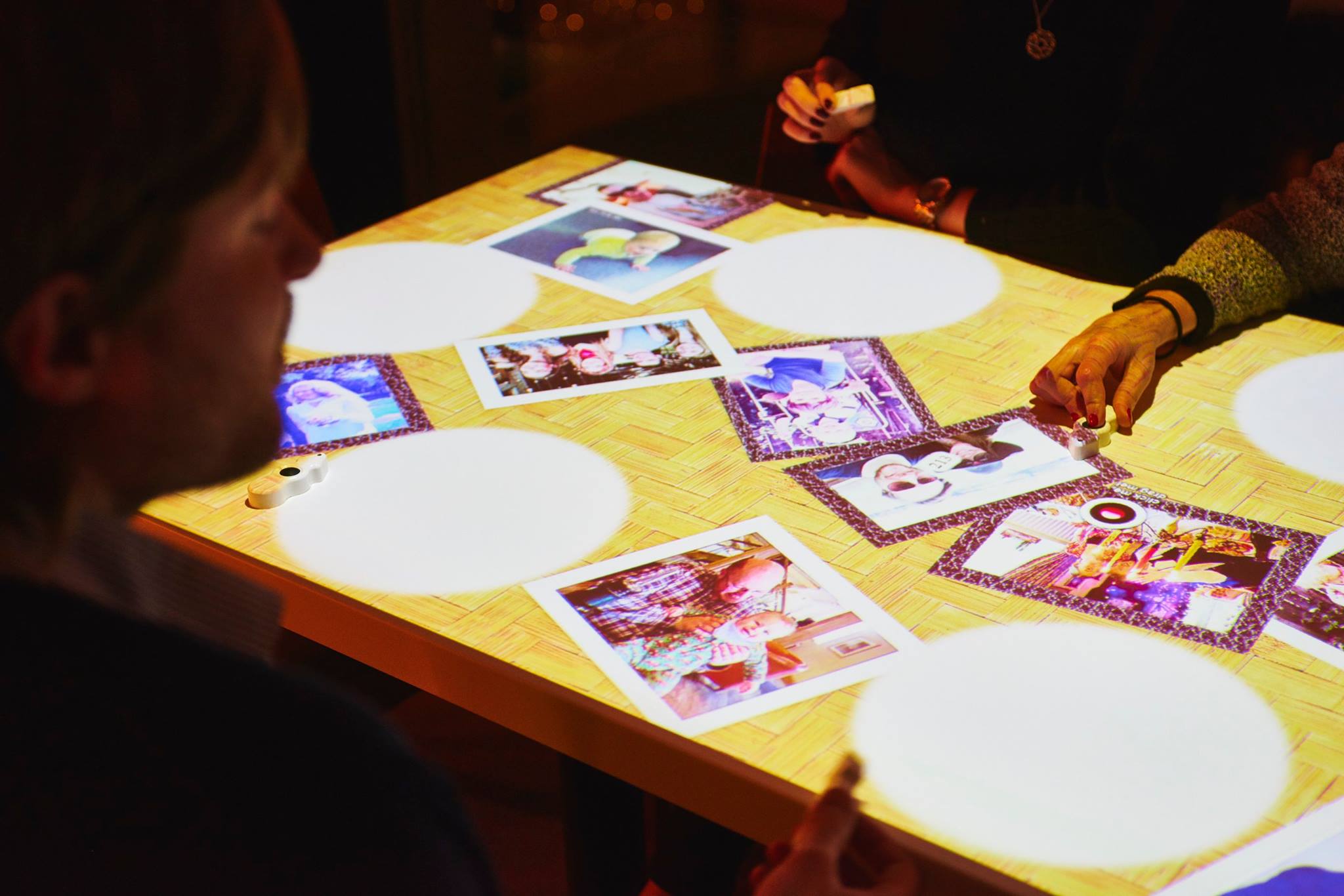  inamo's interactive tables also allow for guest photos to be uploaded and displayed. 