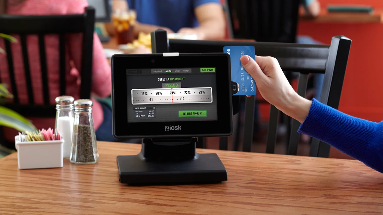 Speed up table turnover and boost server tips with tableside payment options.