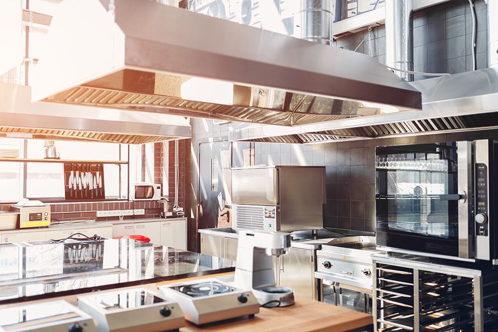 Remove and relocate kitchen gear to useful areas.