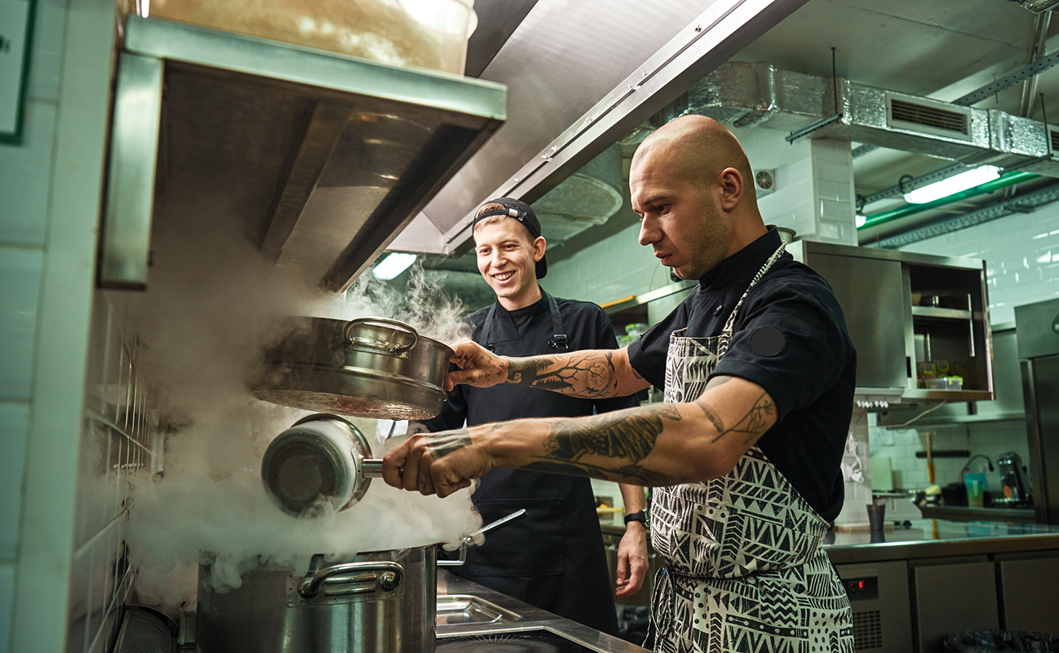 Combat restaurant kitchen humidity levels with insulated duct work.