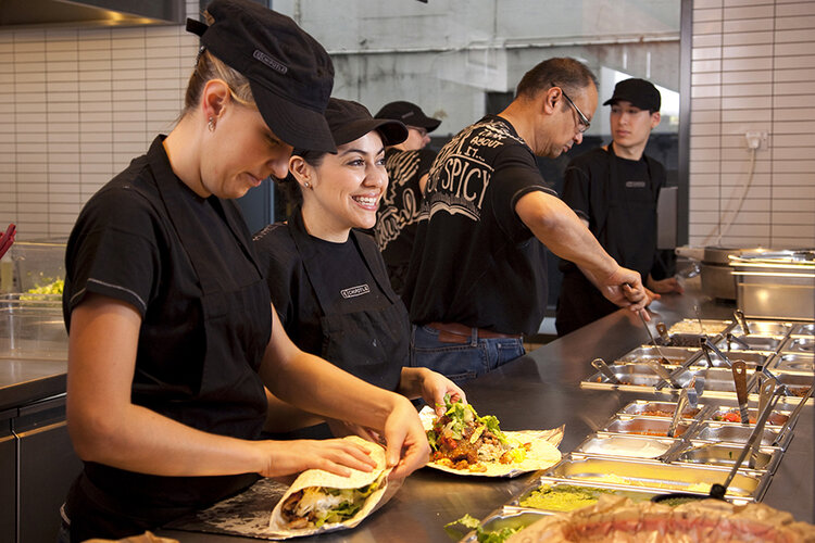 Chipotle staff