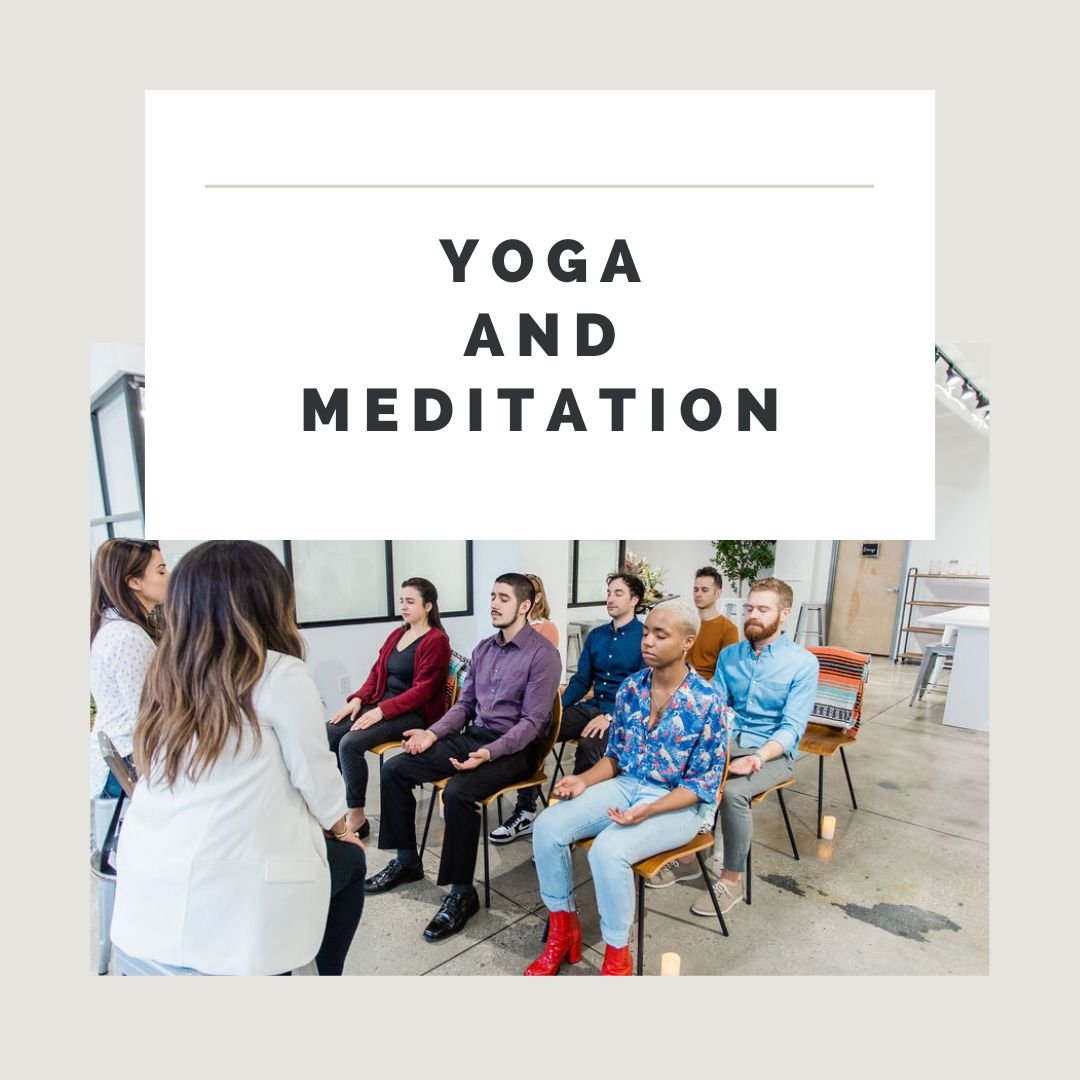 Corporate yoga and meditation