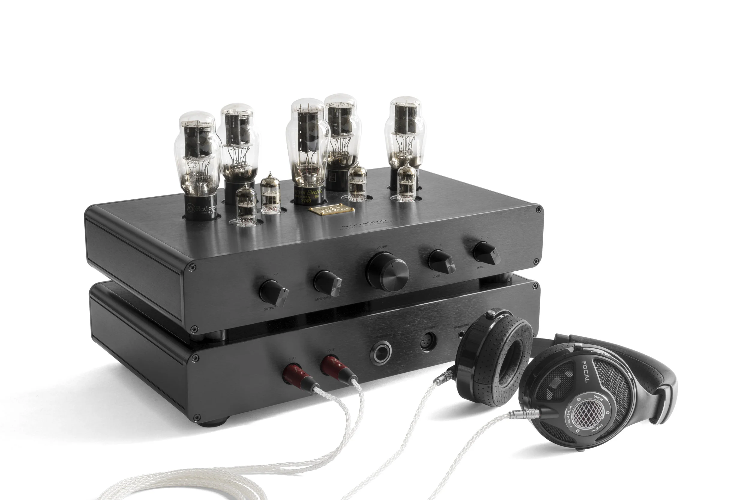 Woo Audio WA33 Elite Edition in Black with Focal Utopia Headphones