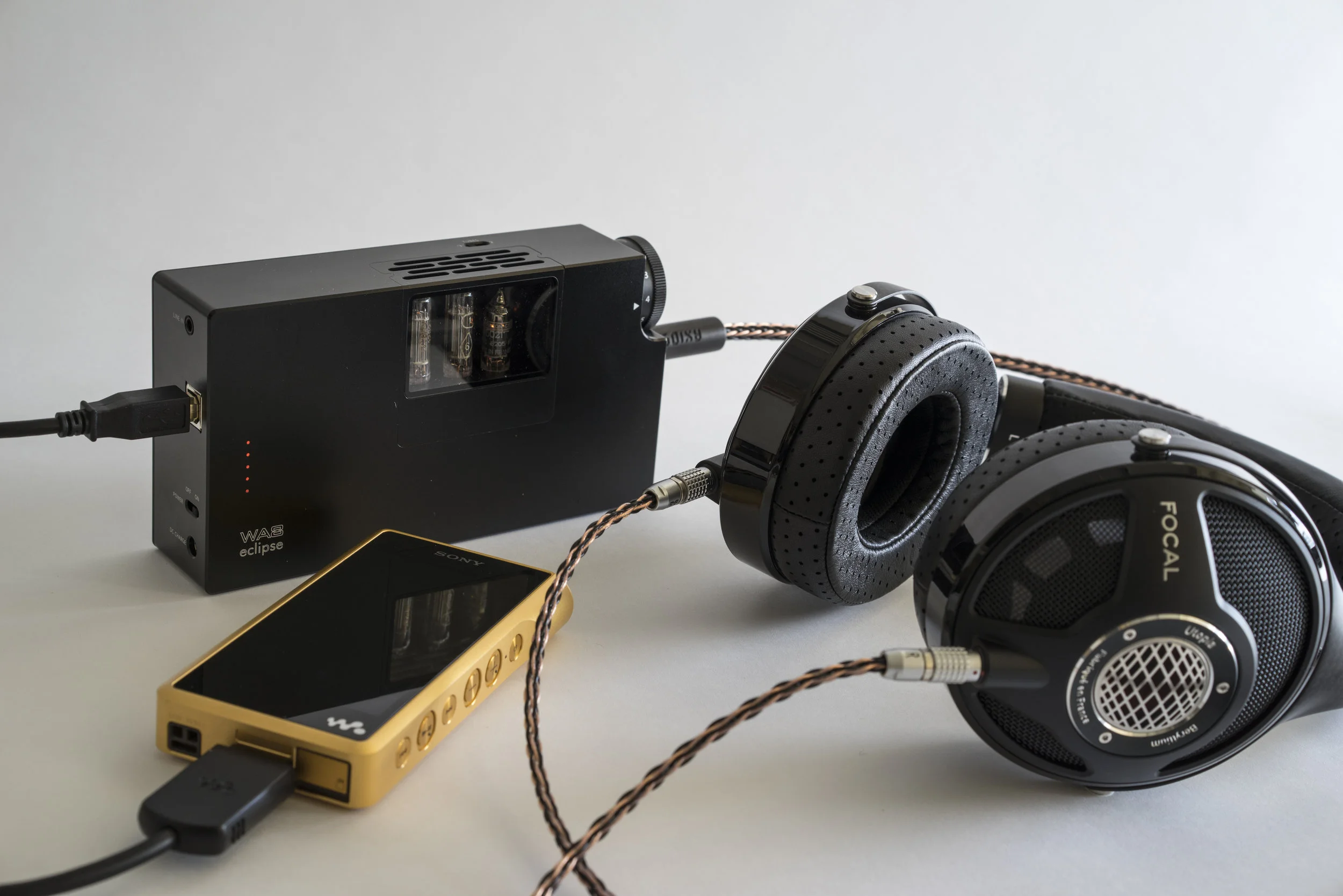 Woo Audio WA8 Eclipse in Black with Focal Utopia Headphones