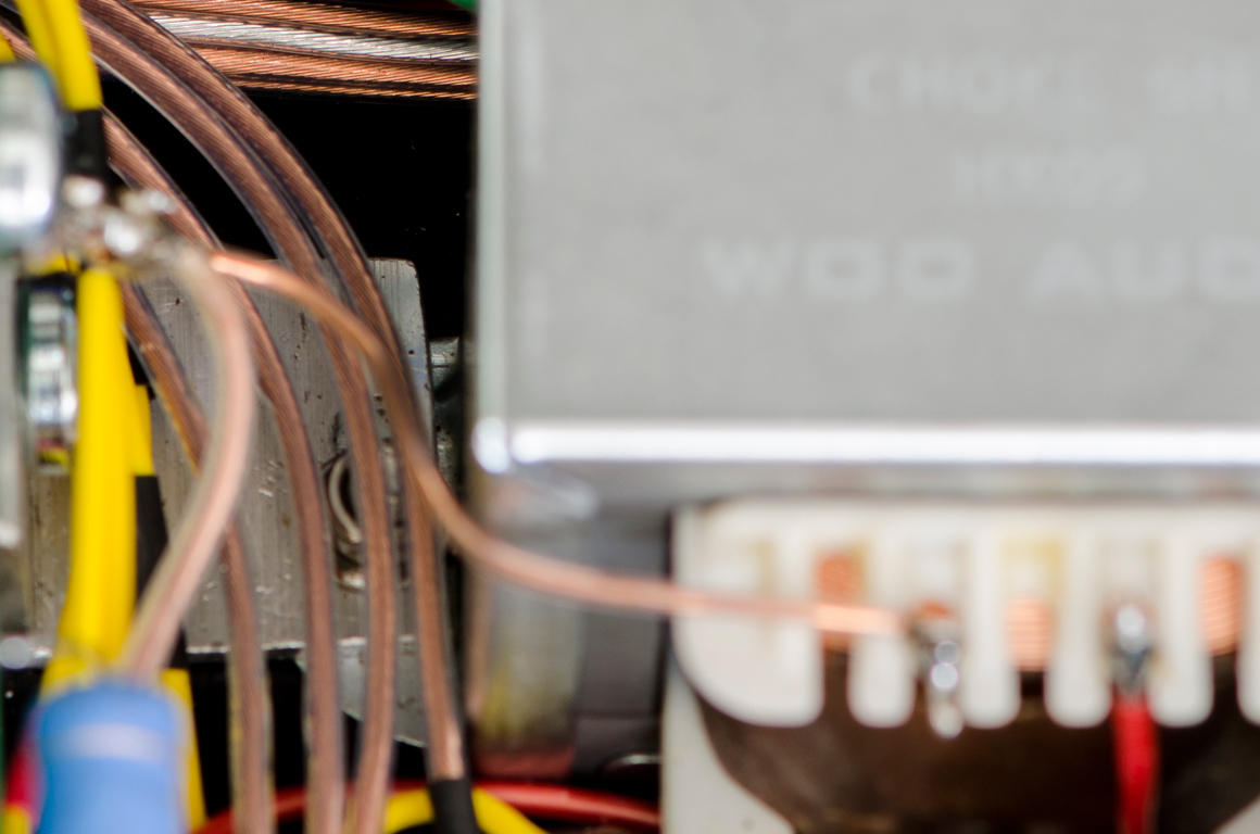 Single Crystal copper hook-up wires throughout.