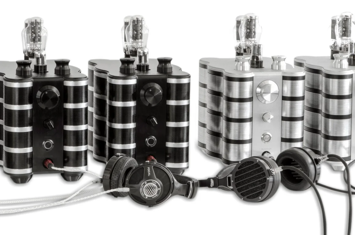 Woo Audio WA234-Mono in Black and in Silver with Focal Utopia and ABYSS Phi Headphones