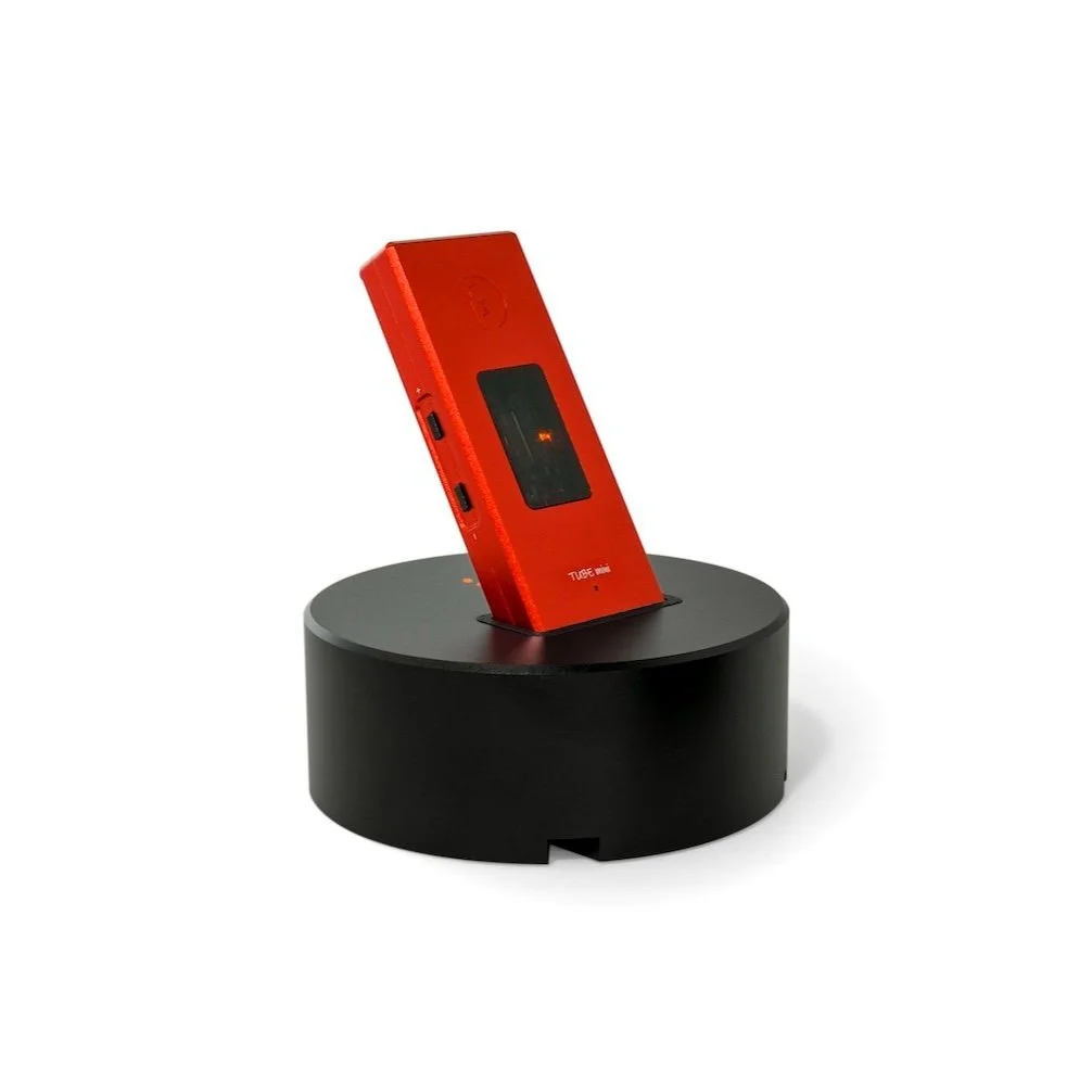TUBE mini Balanced Headphone Amplifier / DAC with Power Base - Red