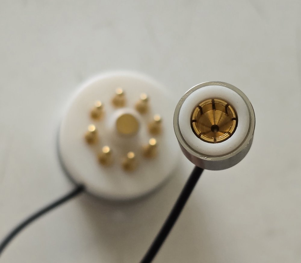 Johnson 6 Pin Vacuum Tube Socket E. F. Johnson 226 Ceramic