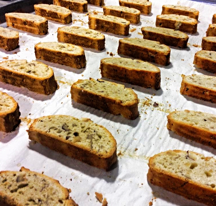 Rum Hazelnut Biscotti