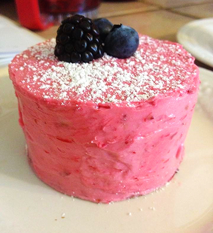 Almond Cake, Muscadine Buttercream