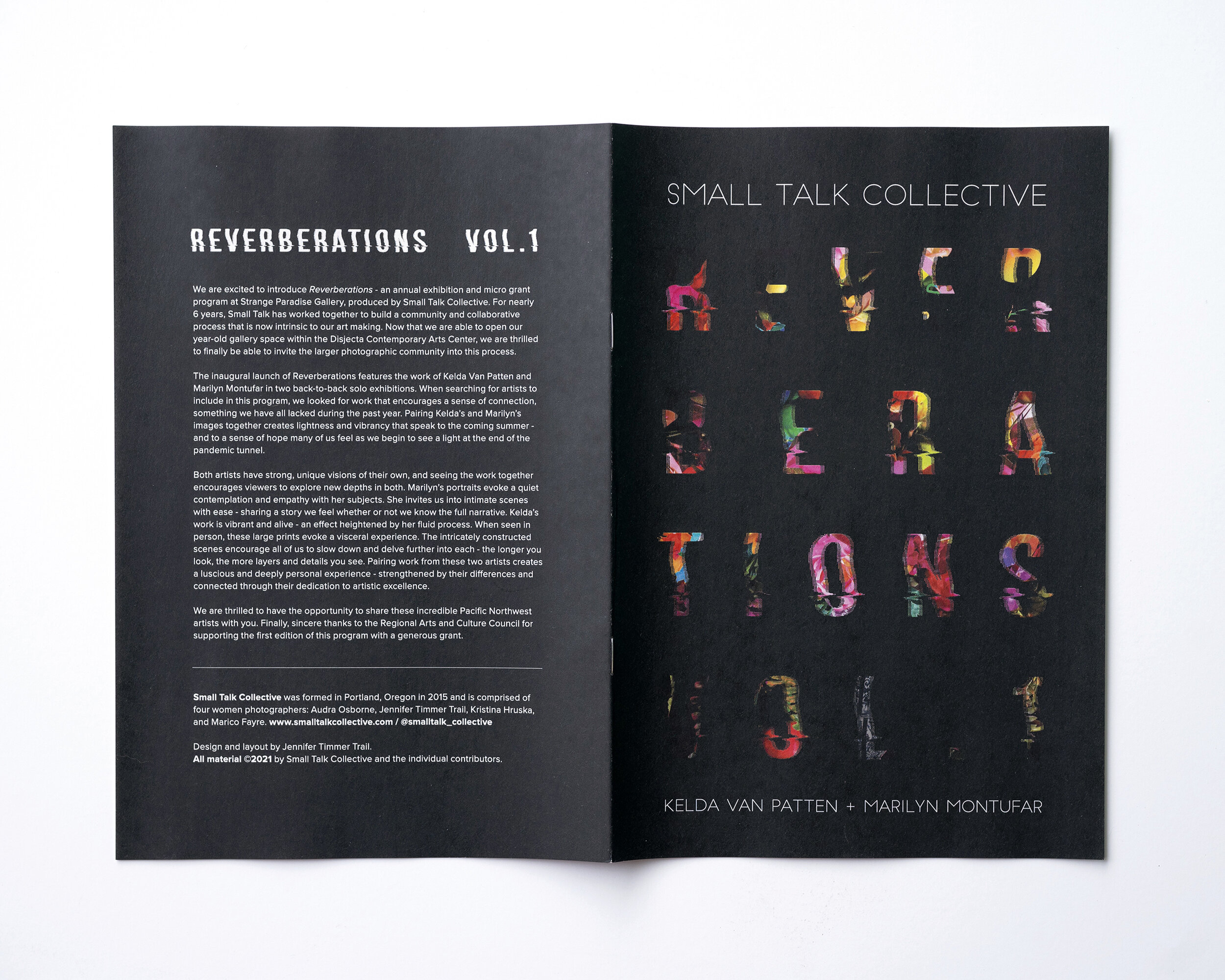 Reverberations Vol. 1 - limited edition zine featuring Kelda Van Patten + Marilyn Montúfar