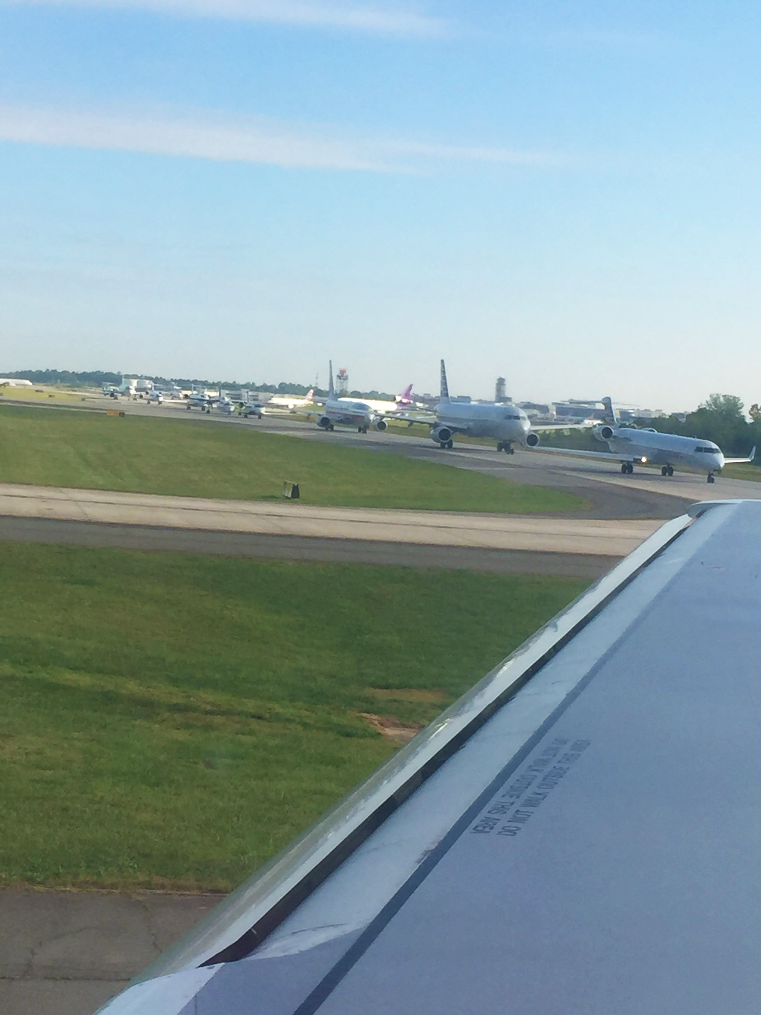 Ever been in an Airplane traffic jam? We have!!! 
