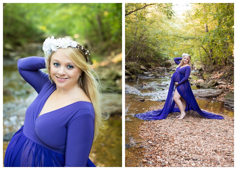 Ahhh this purple gown made mamas already amazingly blue eyes POP!!