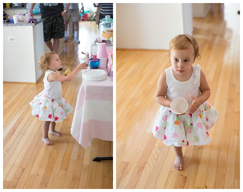 Birthday girl rocking her adorable ice cream cone skirt!!!!