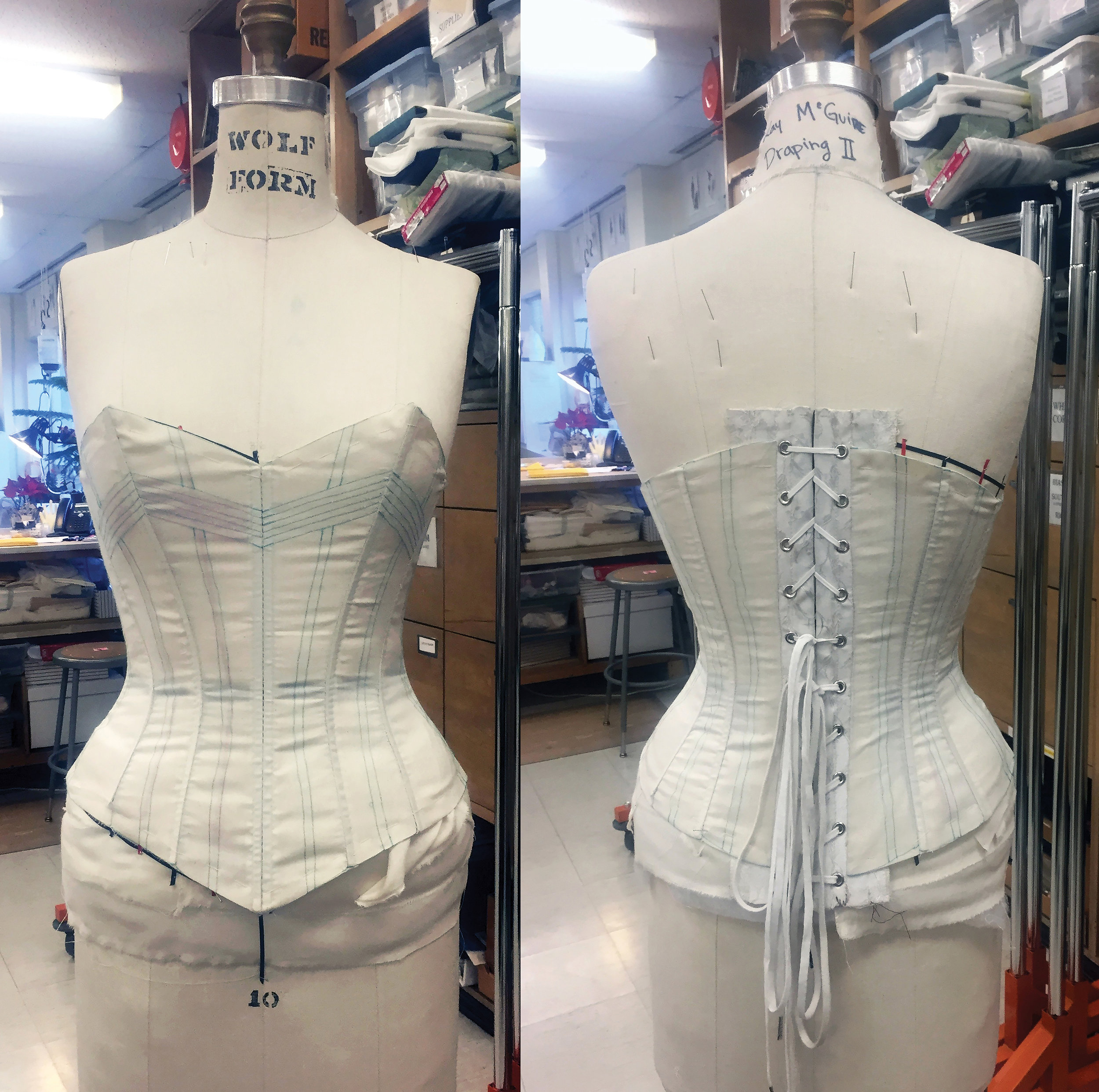 19th Century Corset: Mockup