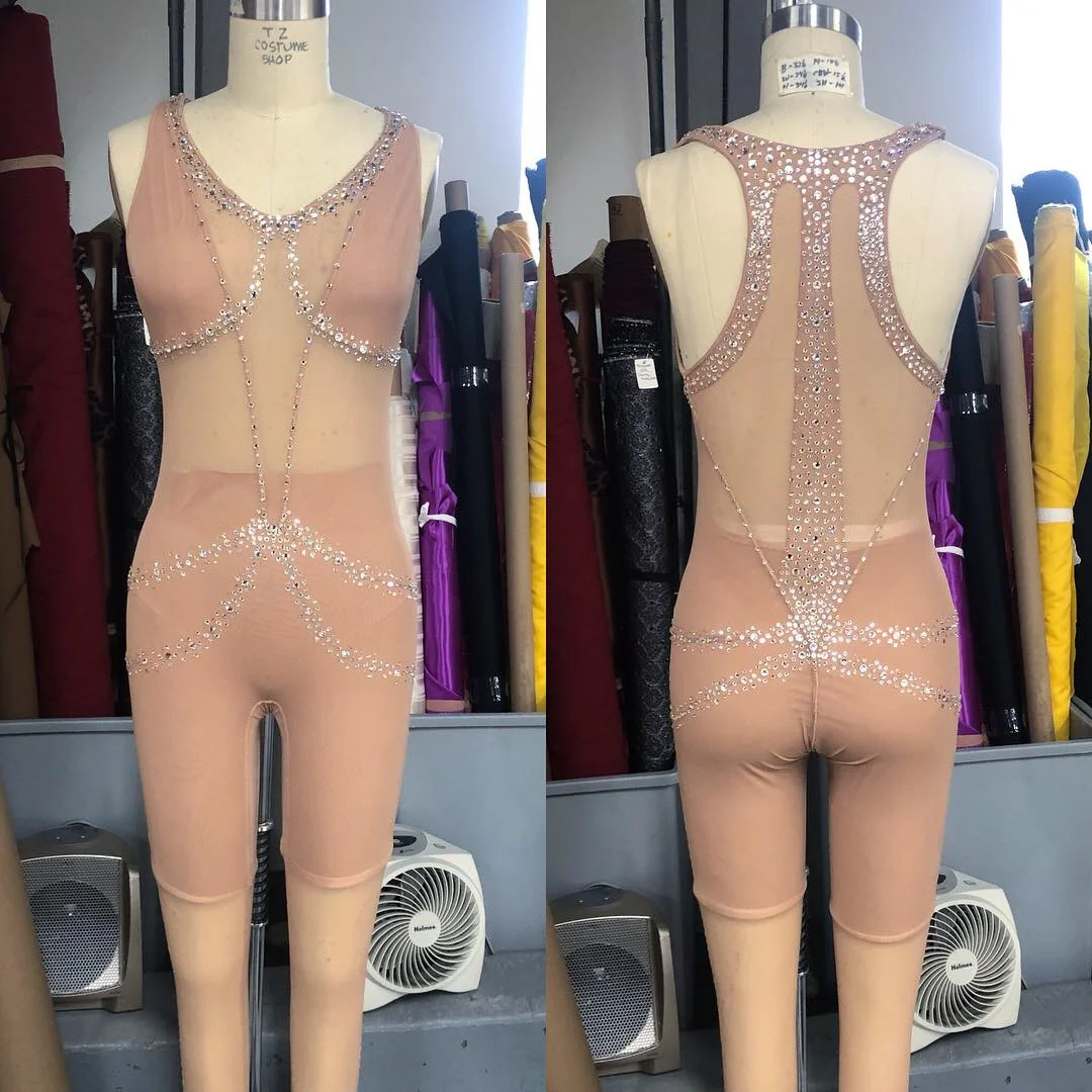 Elena Gatilova: Act Costume Rhinestone Detail