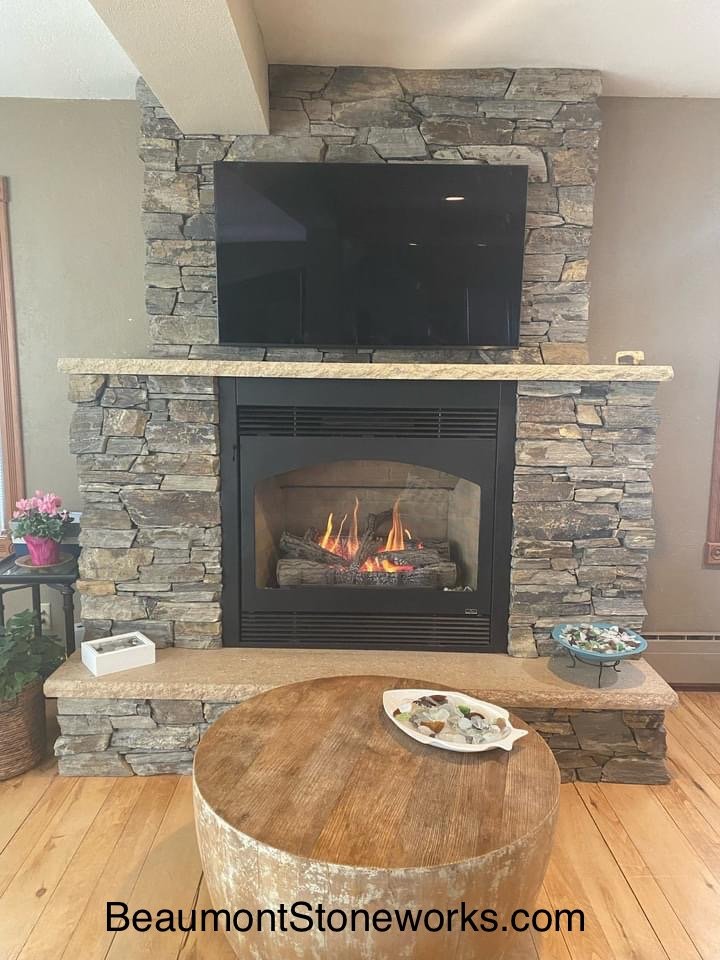 corner stone fireplace pictures