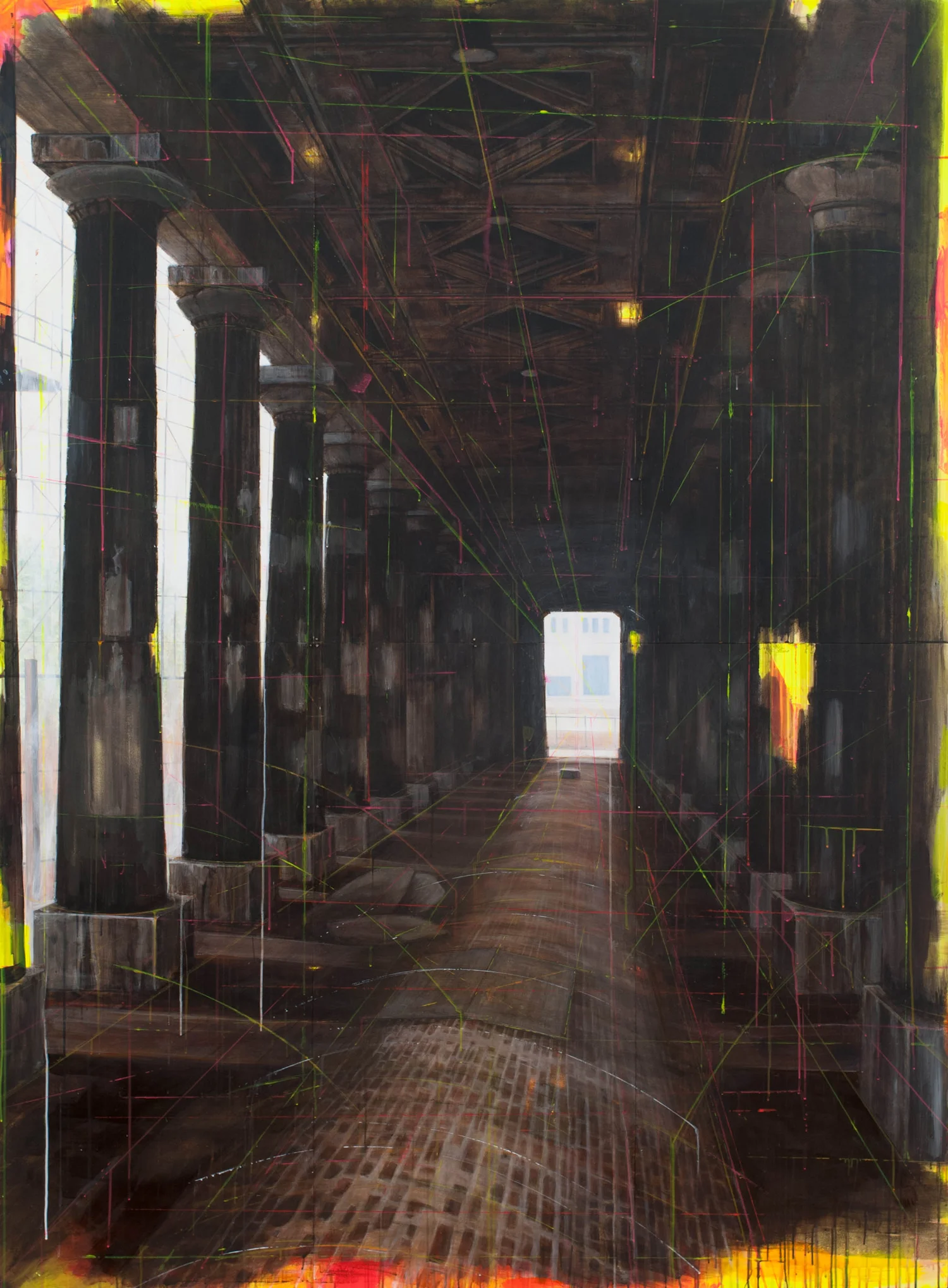 Berlin, 2012, 8 x 6 feet, acrylic on panels