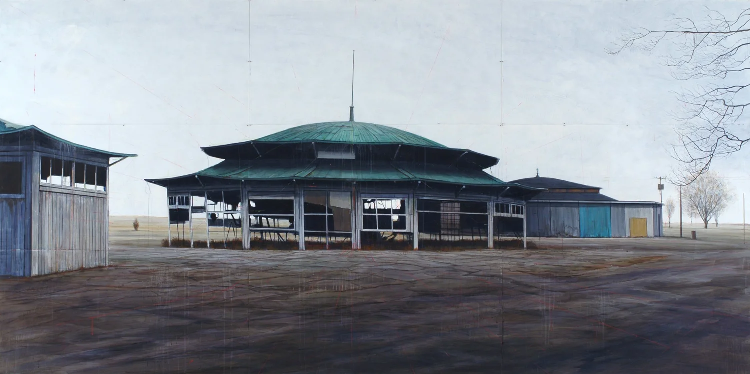 Merry-go-round, 2005, 6 x 12 feet, acrylic on panels