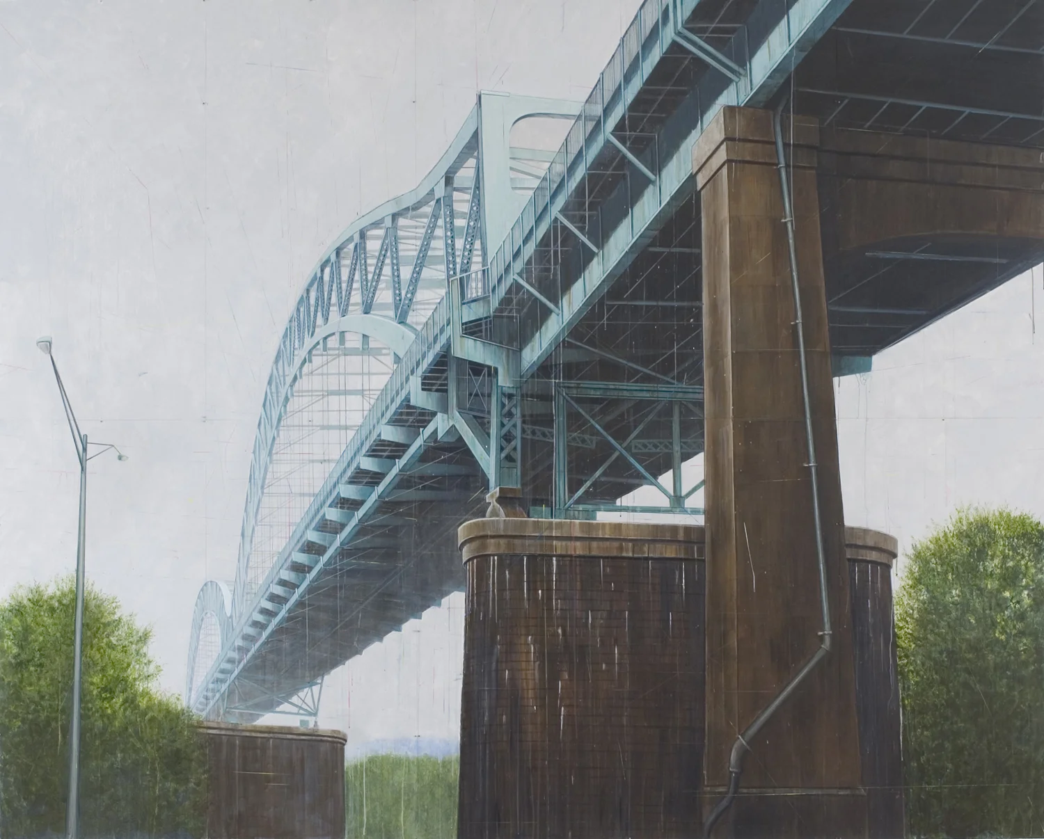 Bridge, 2006, 8 x 10 feet, acrylic on panels
