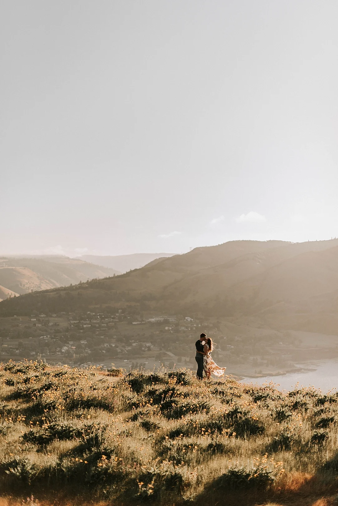 sunrise engagement session rowena crest