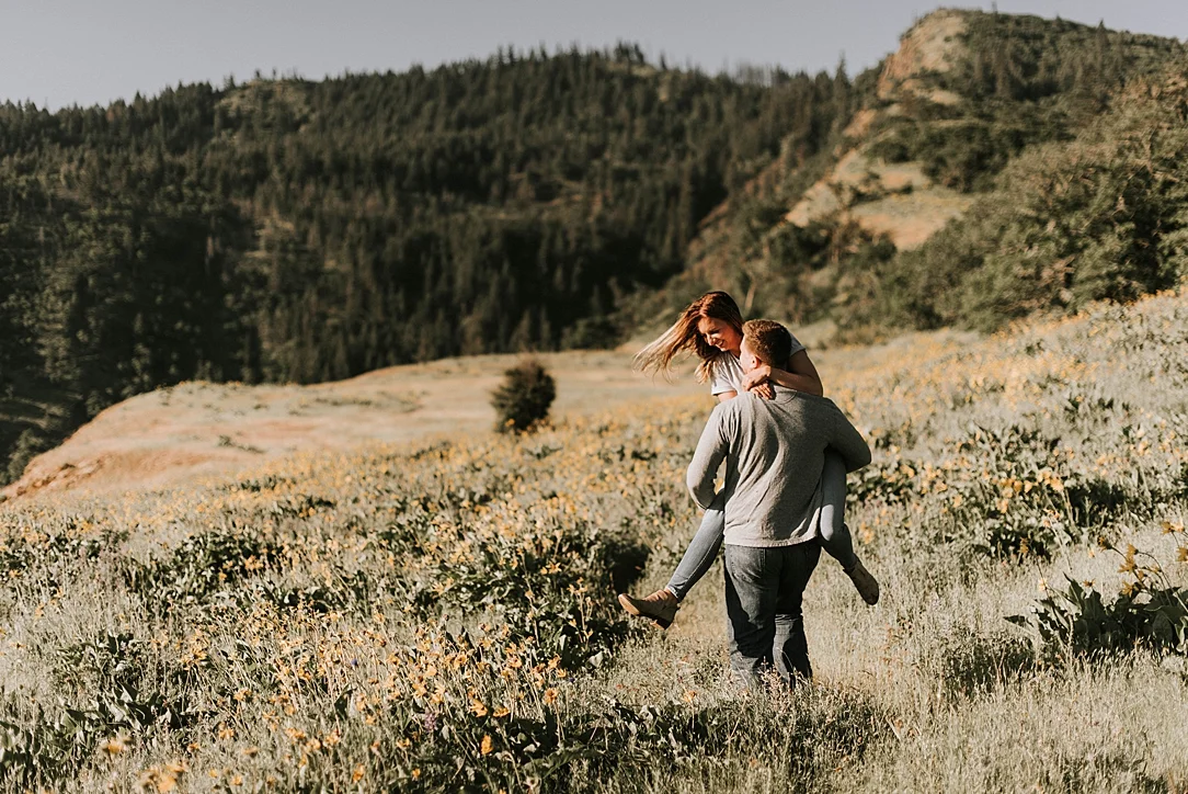 sunrise engagement session rowena crest