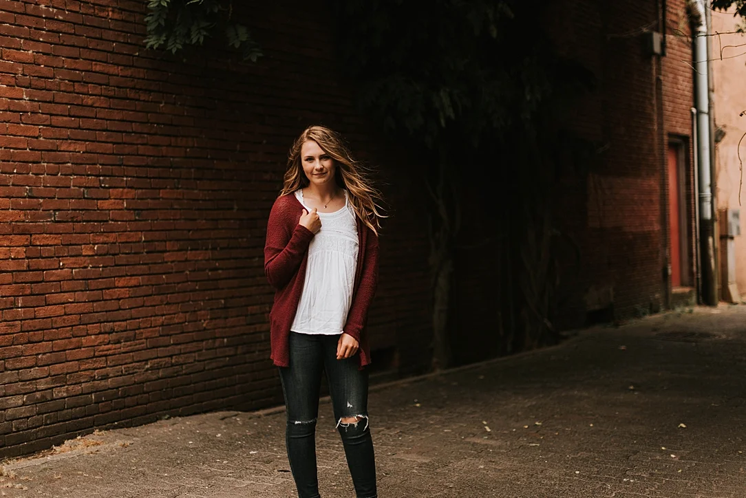 downtown senior session