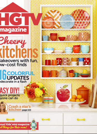 HGTV MAGAZINE, AUG 2014