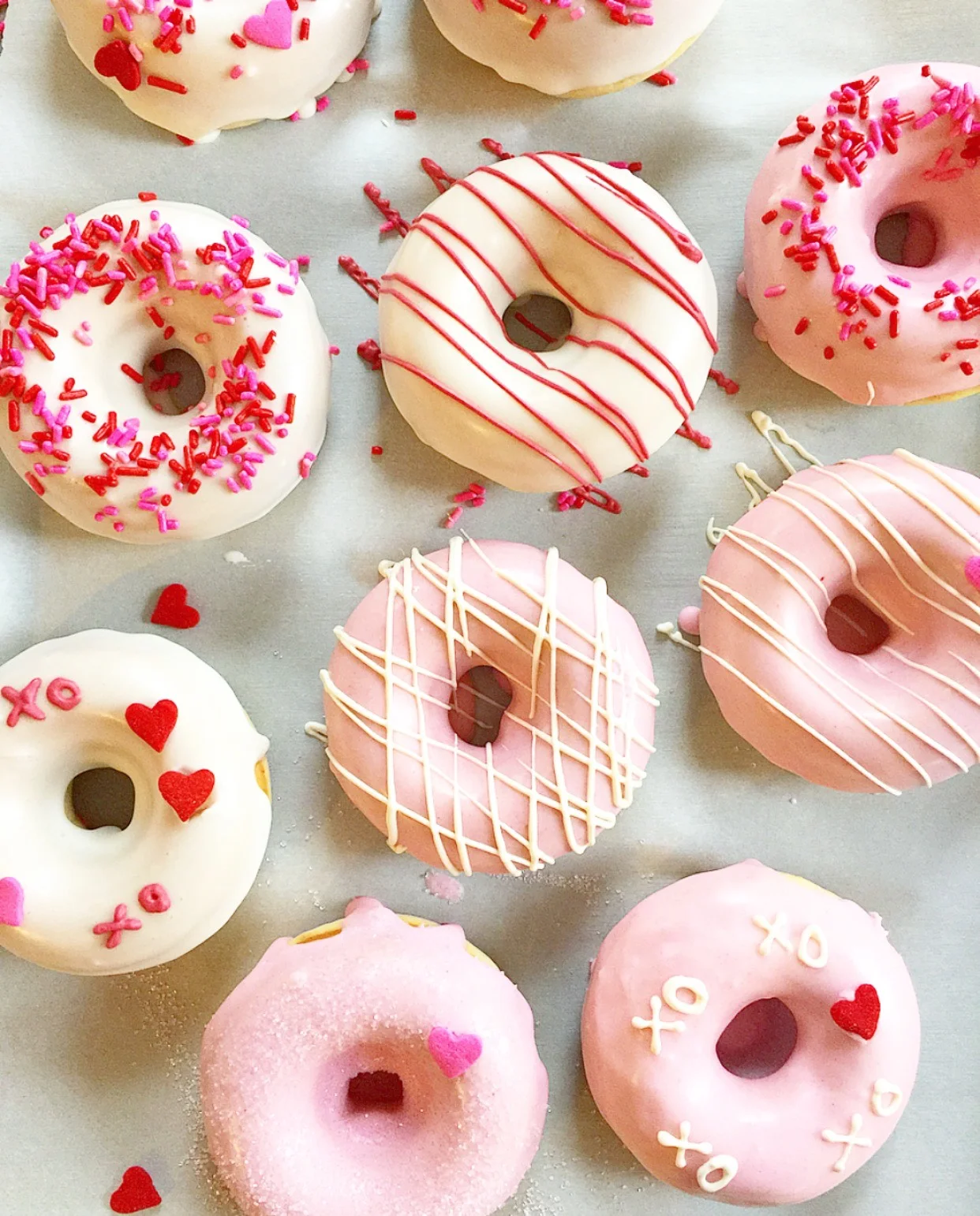 Baked Cake Donuts with Vanilla Glaze