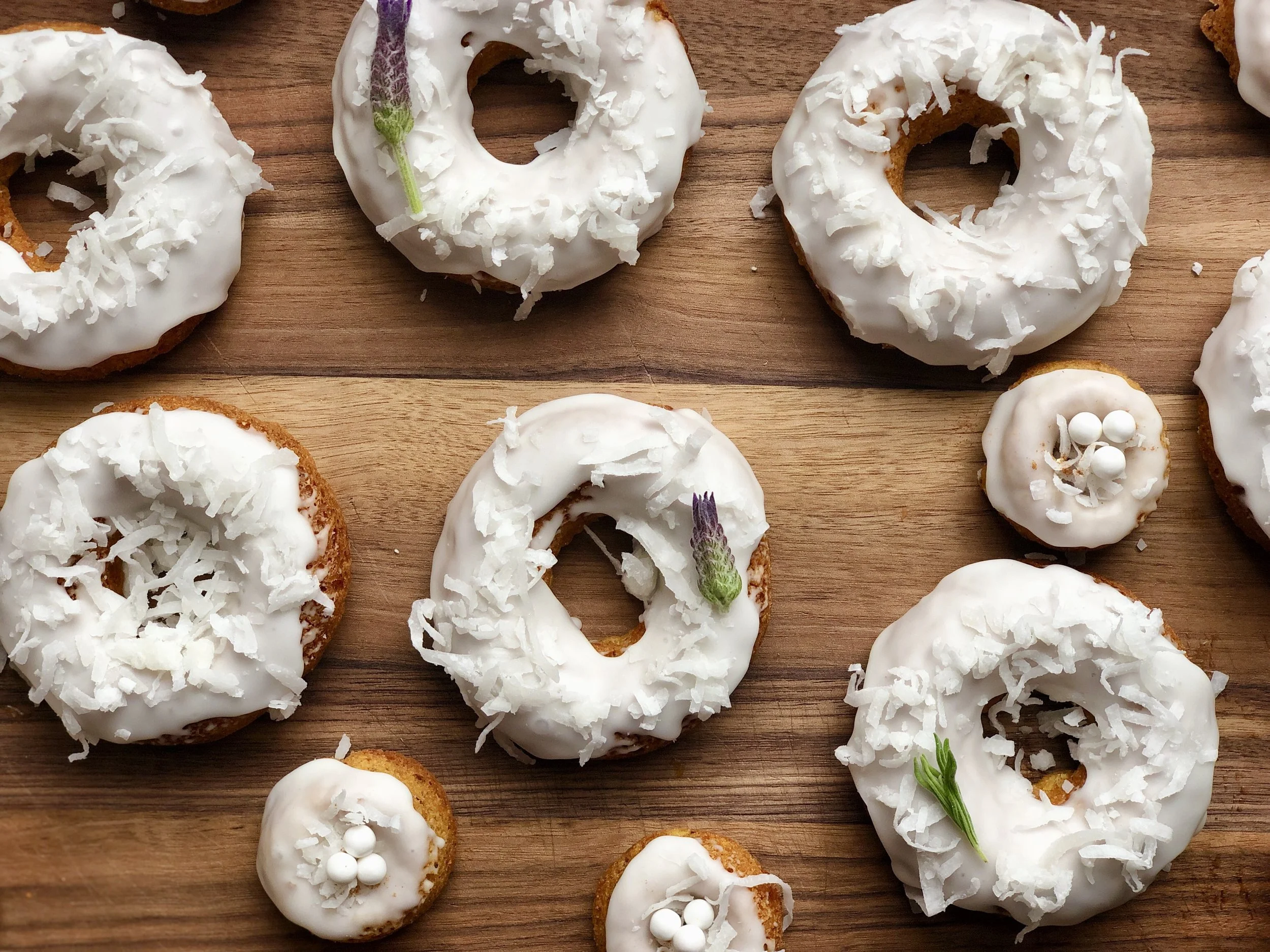 Vegan + GF Carrot Cake Donuts