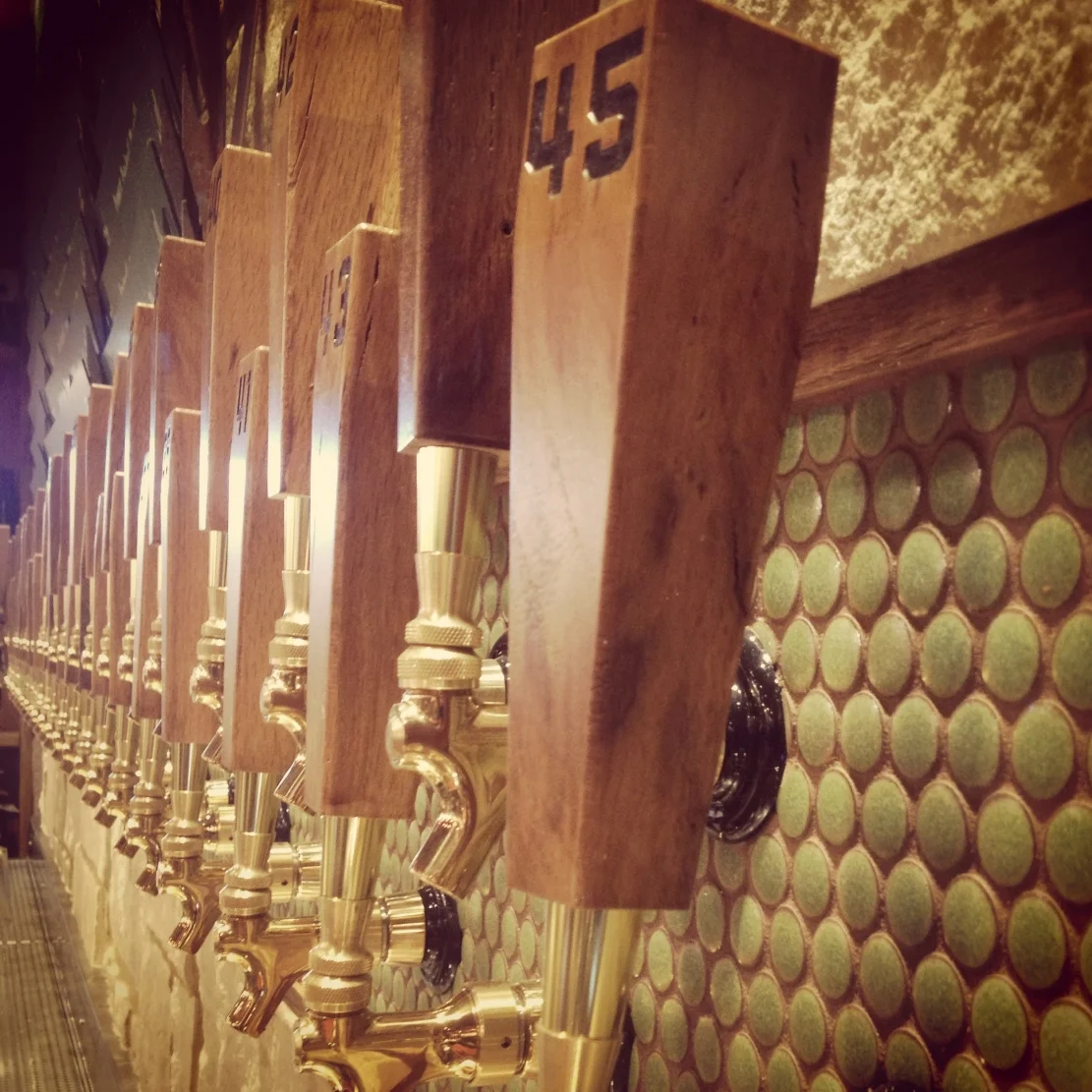 Whole Foods Domain Tile Beer Tap Wall