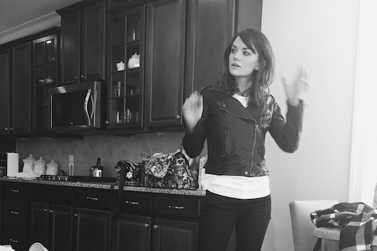 new leather jacket + what am i doing with my hands. || this is twenty six.