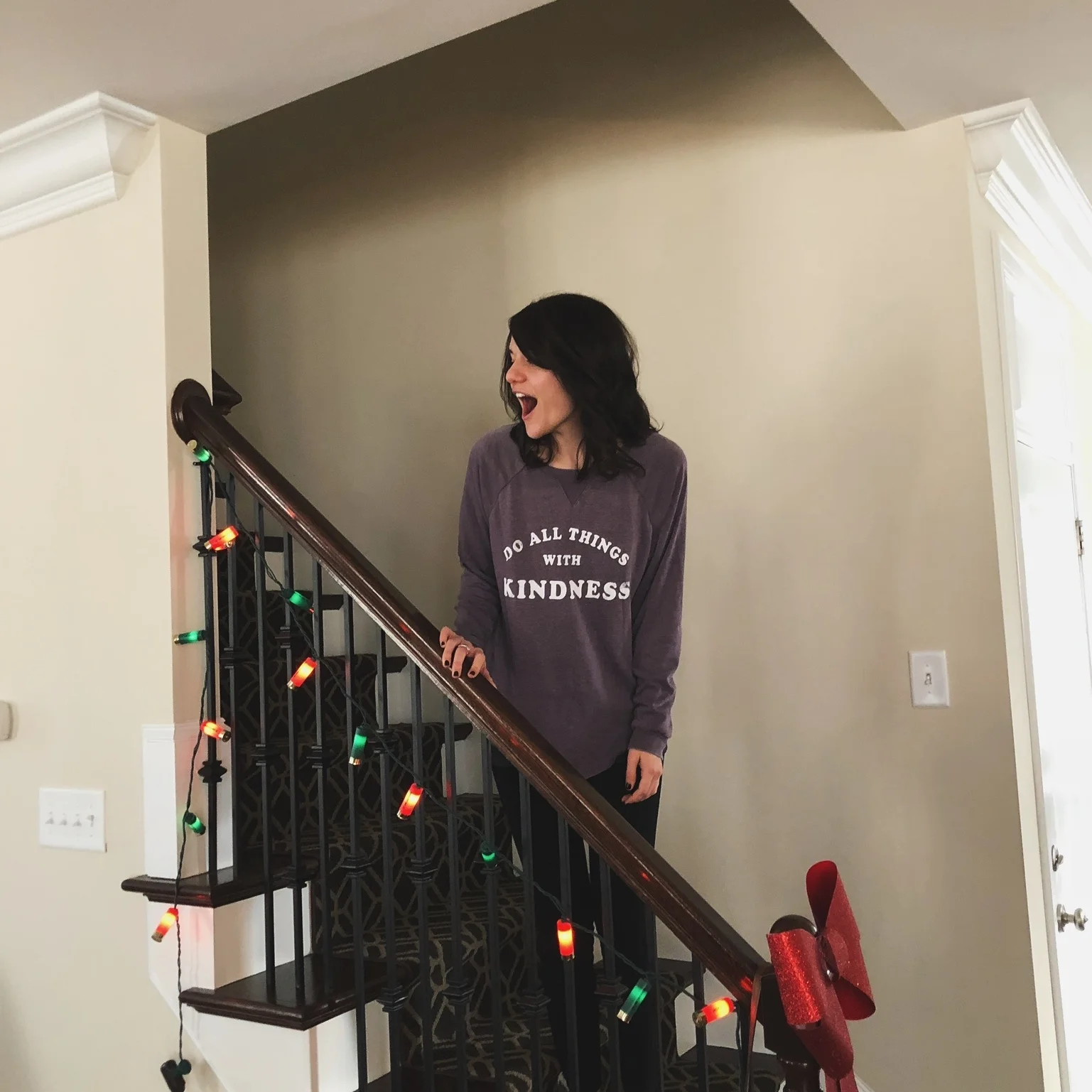 i woke up like this. (jk, it was hours later & "santa" had come weeks before.)