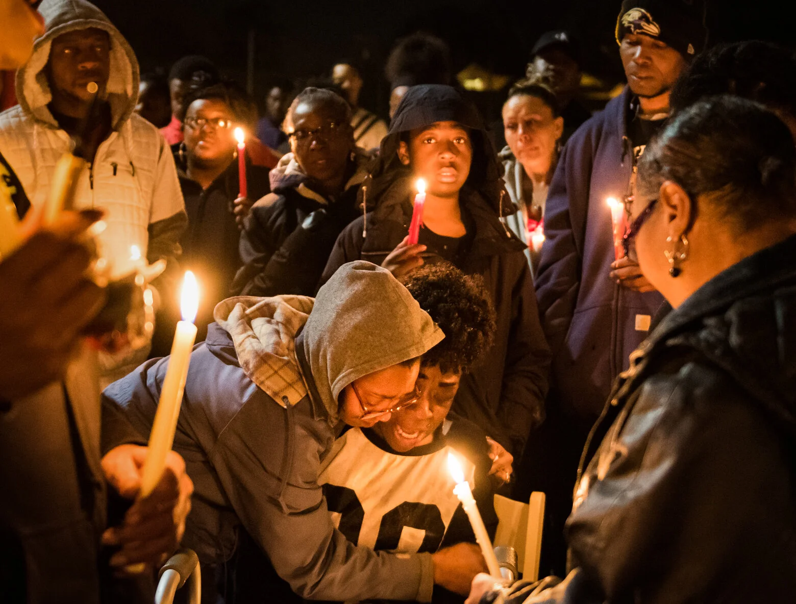 Vigil for 15 year old Olajuwon Tillman