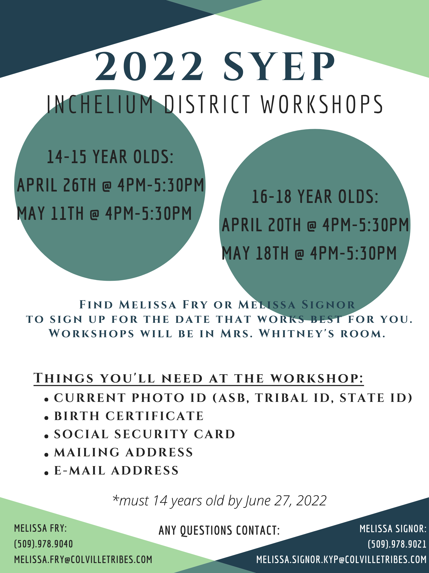 SYEP Workshop