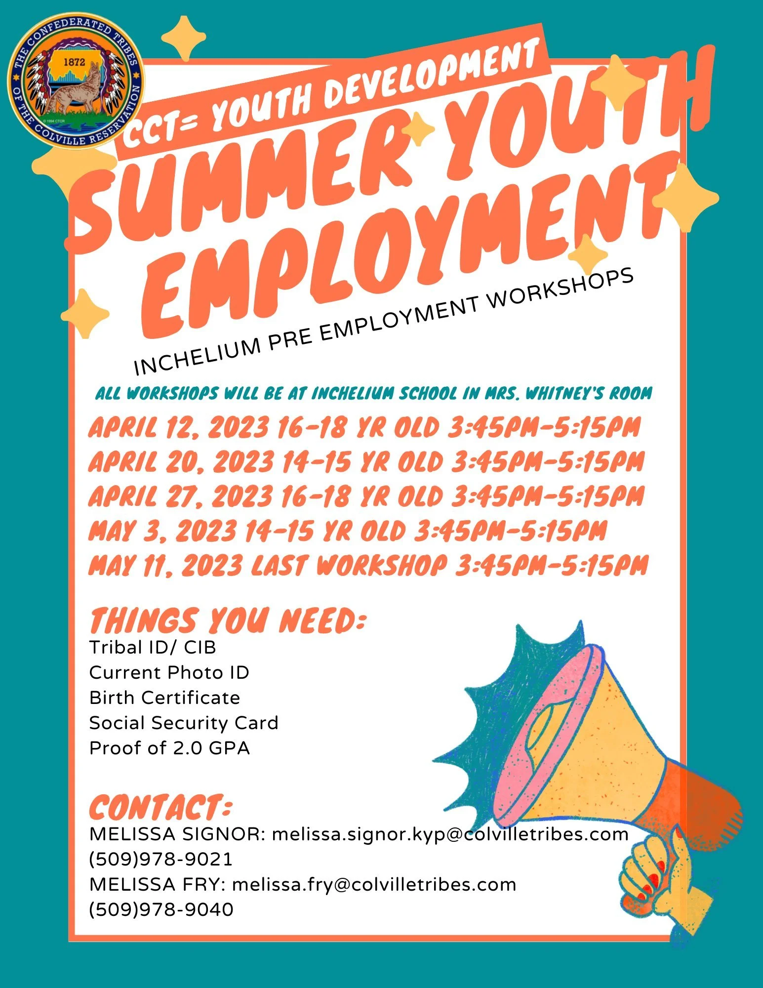 Inchelium Pre Employment Workshops