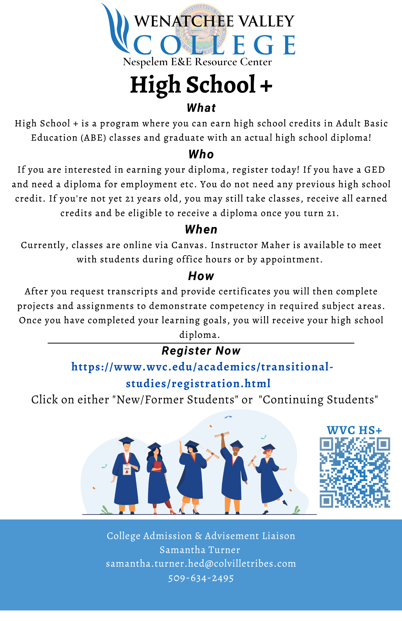 High School + — Employment &amp; Education
