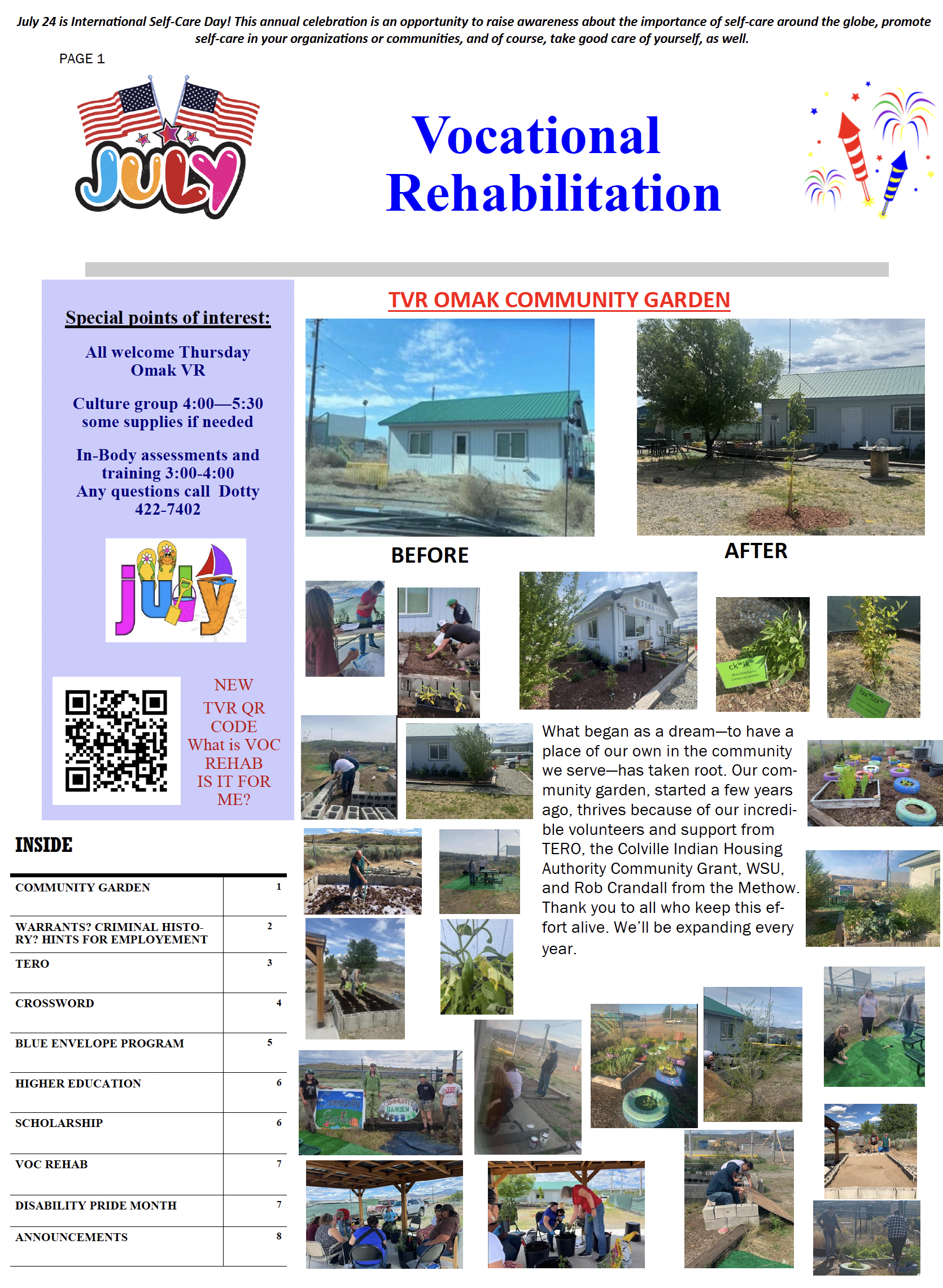 July Newsletter