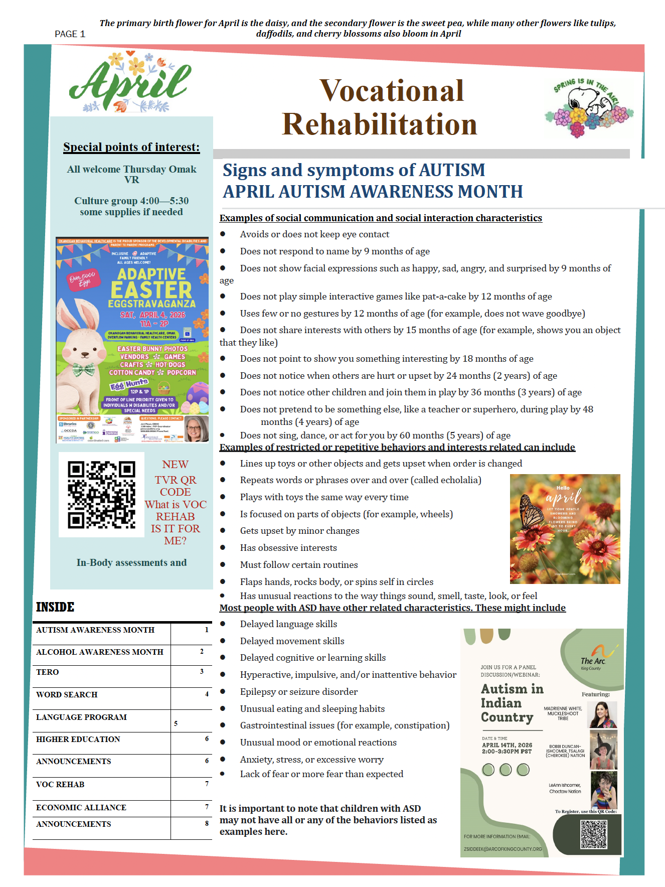 April 2026 Newsletter