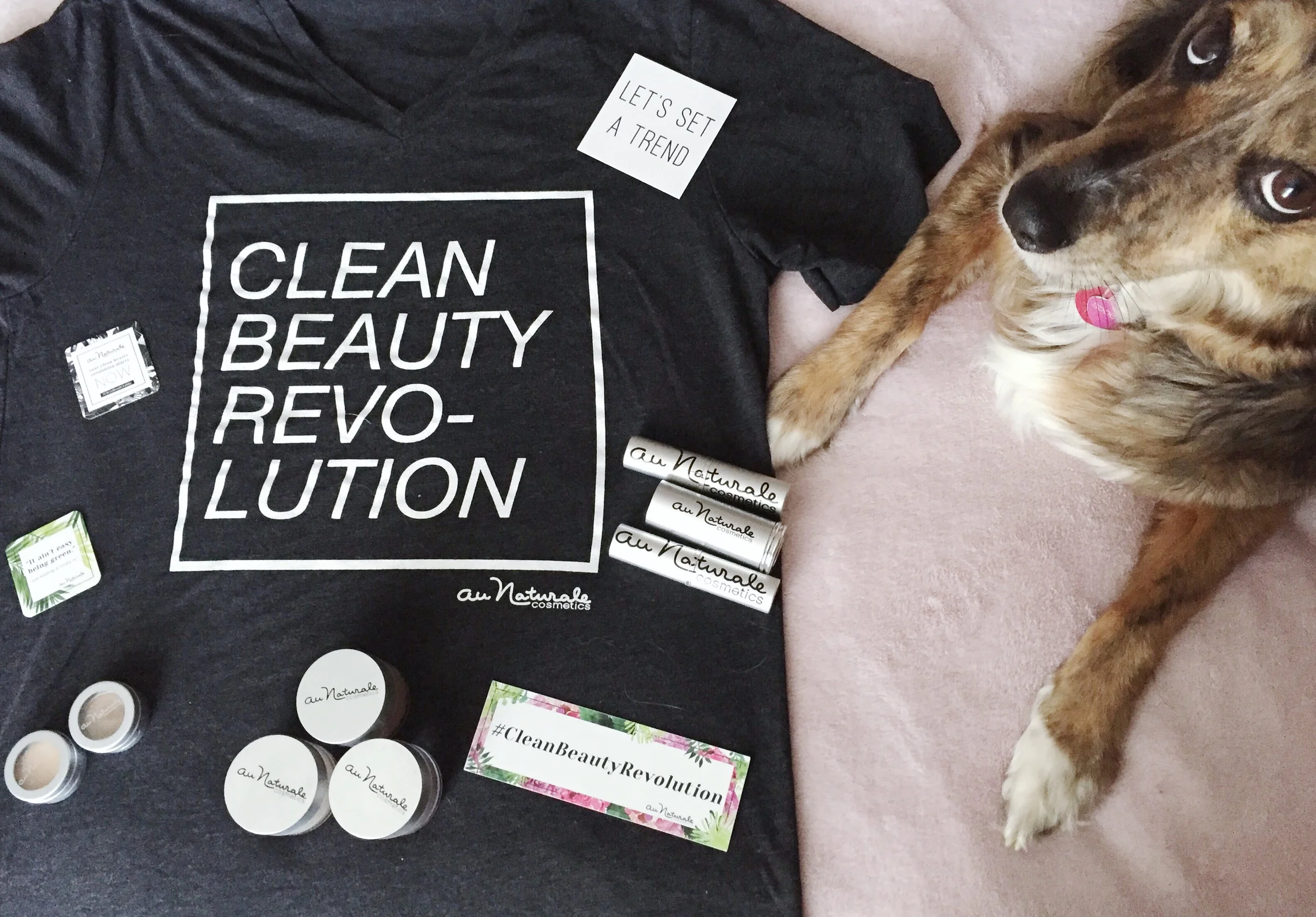 Even pups hate toxic makeup! We're working on getting her to sign the petition. It's taking a while though. #nothumbproblems 