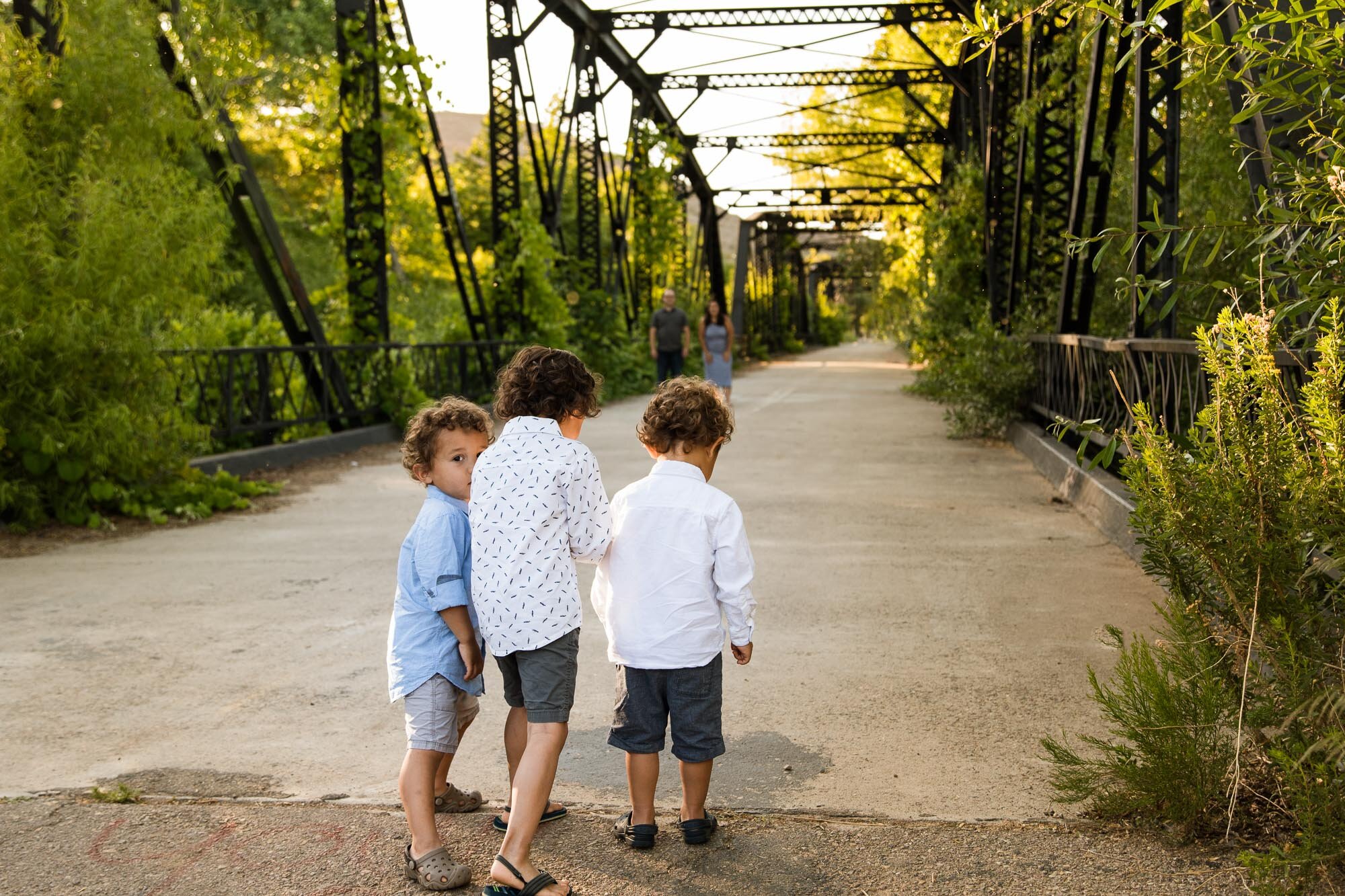 San Diego family session at Sweetwater Bridge