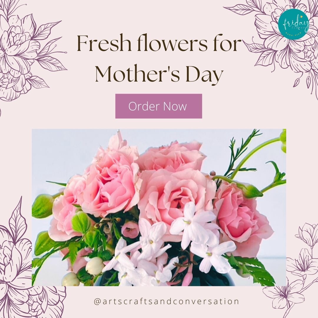 Say 'I love you' with a beautiful hand-tied bouquet this Mother's Day.⁠
⁠
We have 3 sizes of bouquets for you:⁠
Just enough⁠
A bit more⁠
A whole lotta love⁠
⁠
Order by May 9th 6pm.⁠
Pick up: Friday between 2-5, Saturday 9-2. ⁠
⁠
Special requests are 