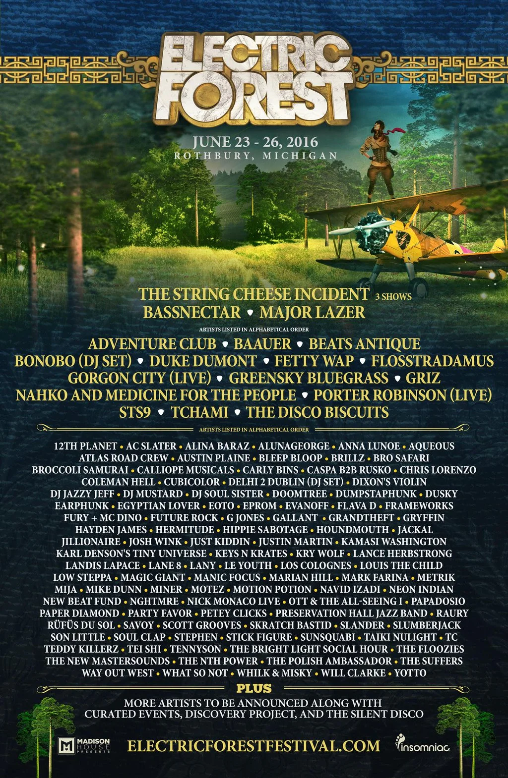 2016 Electric Forest Lineup Released