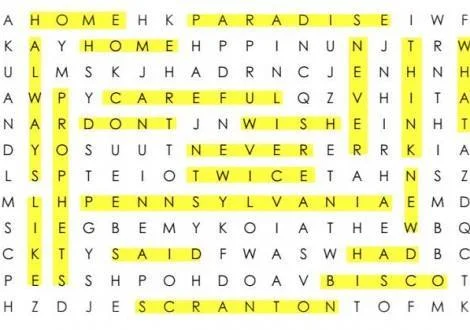 The answers on the 2014 Announcement crossword puzzle