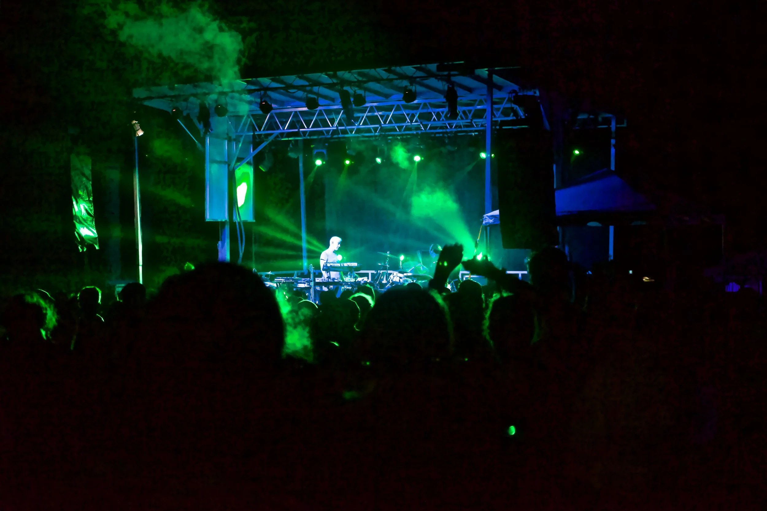 EOTO unleashing some awesome music at The Woods Stage.