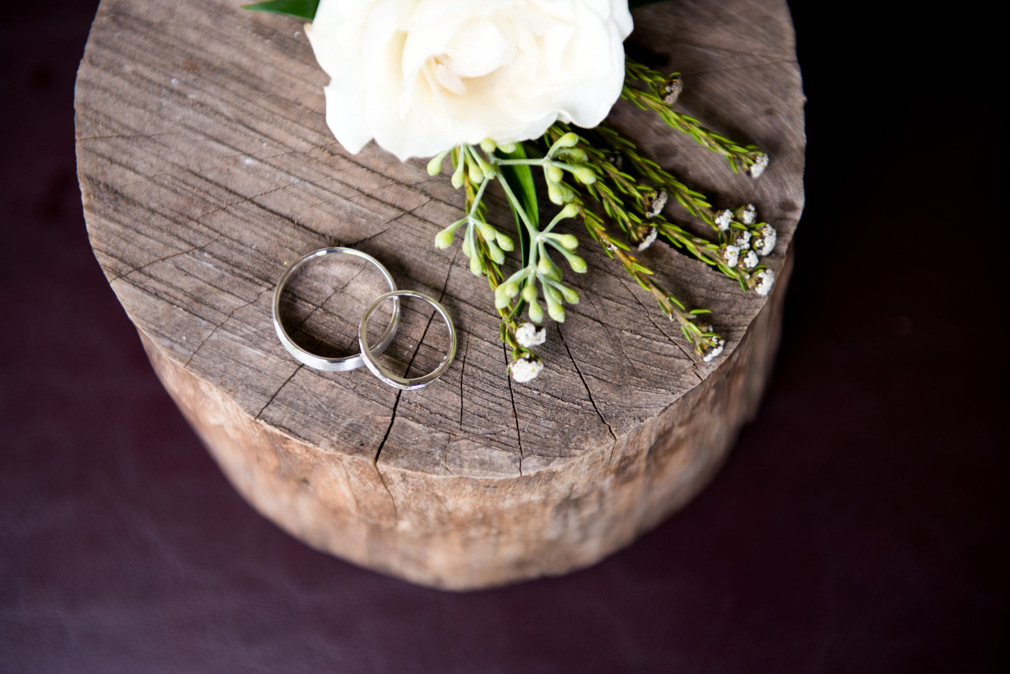 Wedding bands by Alastair Crombie from Made You Look and floral arrangements by Verdi Florists