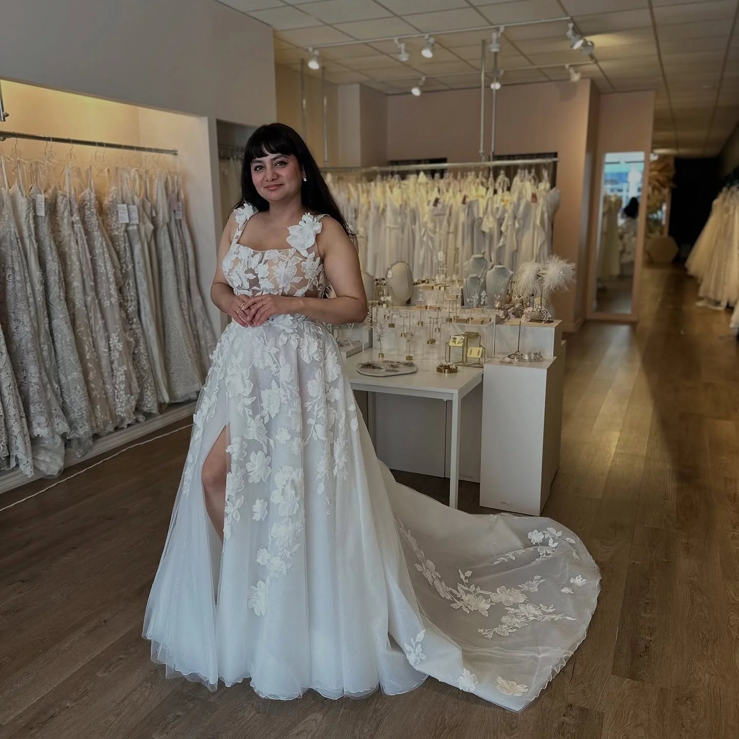 Day 2 of Sample Sale! Which one of these dresses are you taking home with you today? 😍

&bull;
#ferresposa #bridalsamplesale #torontobridalboutique #weddingdress #2025bride #2026bride
