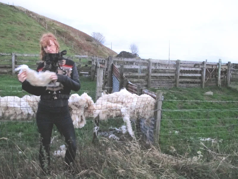 Visiting the Isle of Lewis and learning about Harris Tweed - Scotland, 2011.
