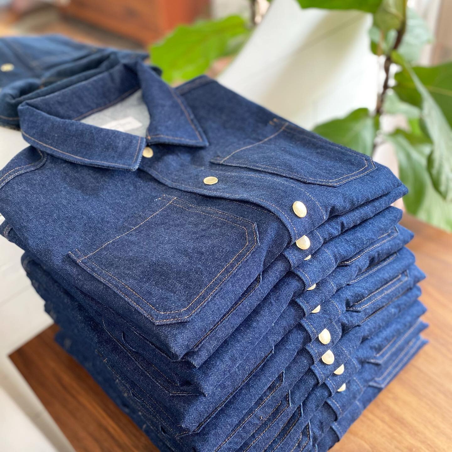 I've got a very limited supply of 12oz.Cone denim chore coats! Get them while you can!